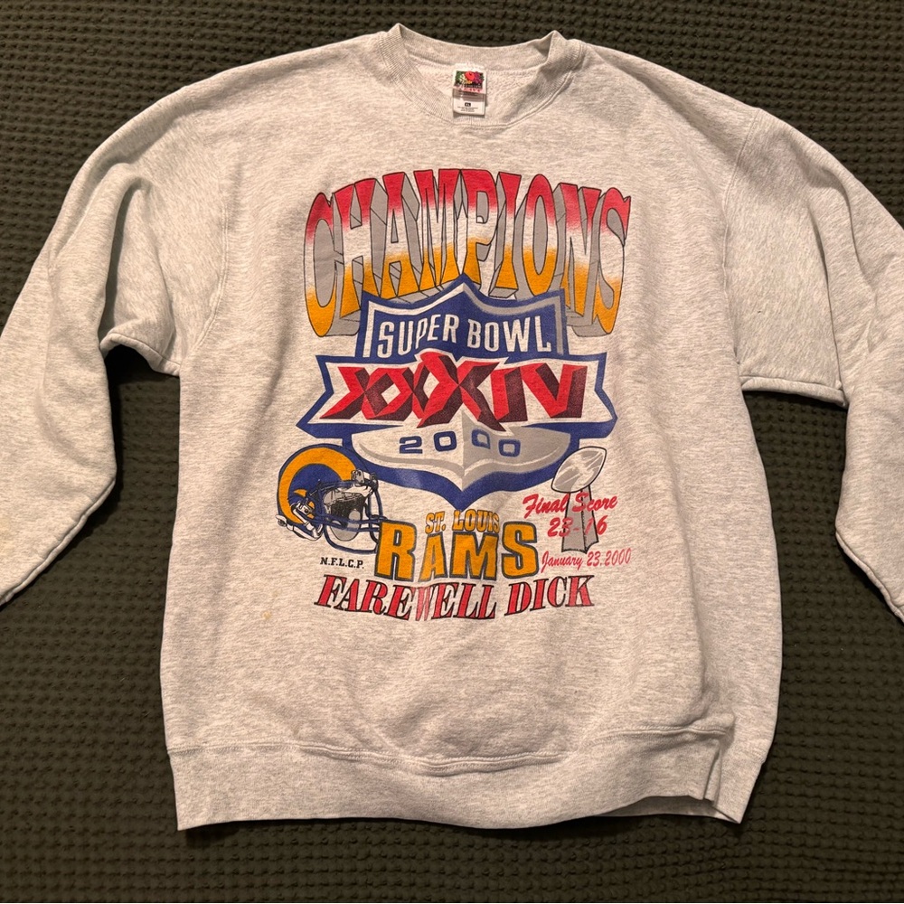 Vintage Rams Super Bowl XXXIV Champions Sweatshirt